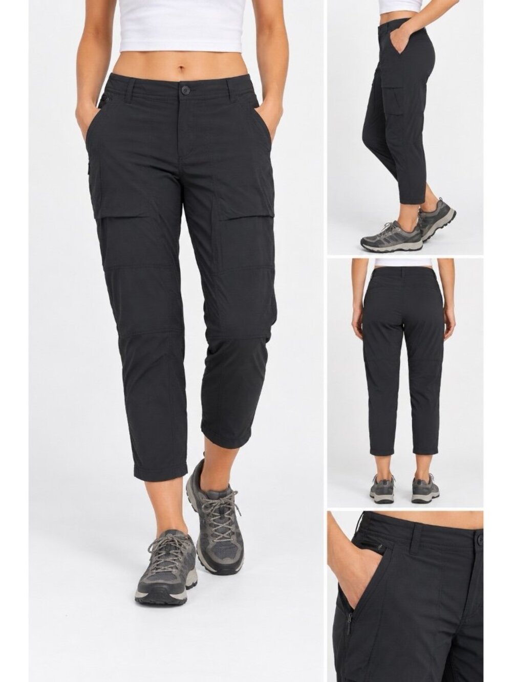 REI Women’s 12 Petite Hiking Pants Stretch Nylon Trail Outdoor Technical Y1
